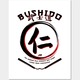 Seven Virtues of BUSHIDO - JIN - Martial Arts Kung-Fu Posters and Art